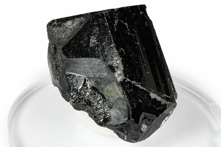 Lustrous Black Tourmaline (Schorl) Crystal - Namibia #348751